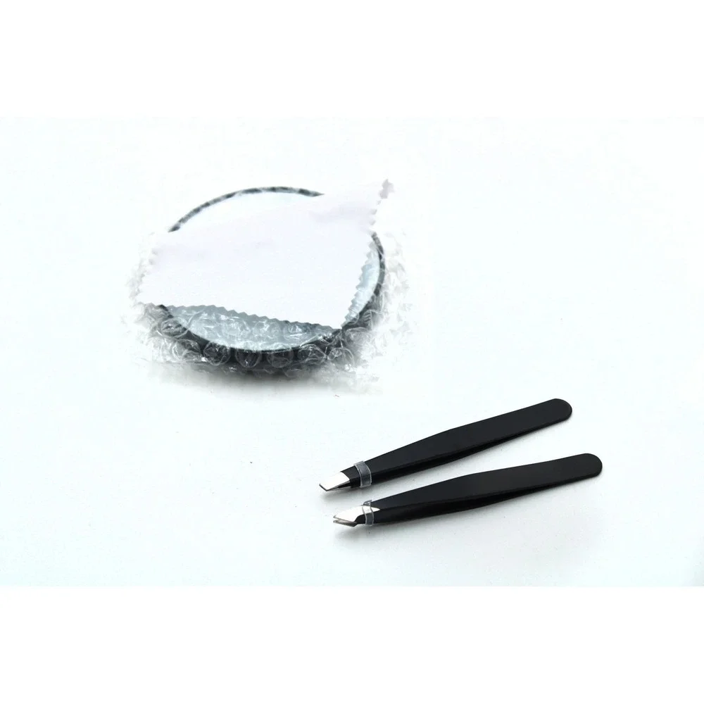 20x Magnifying Makeup Mirror Set Suction Cups Tweezers Cleaning Cloth BM-2619